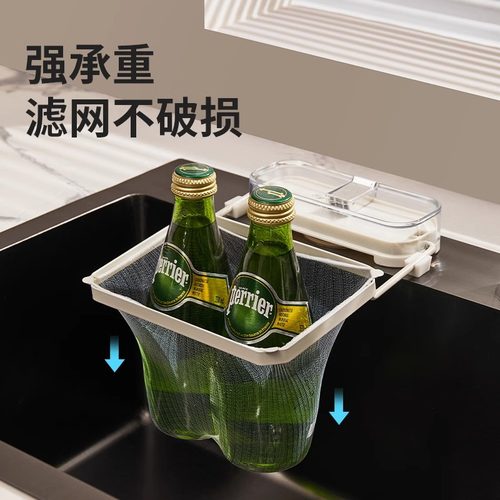 厨房水槽过滤网架一次性剩饭剩菜洗碗池洗菜盆水池垃圾漏水沥水篮-图1