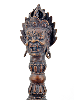 普巴纯铜金刚杵藏式法器摆件