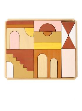 简约现代售楼处儿童区书柜摆件样板间儿童房桌面积木漫画书装饰品