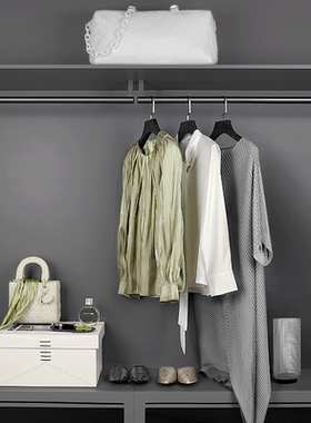 样板房衣帽间软装搭配女样板间衣柜样品衣服摆件男装饰高跟鞋箱包