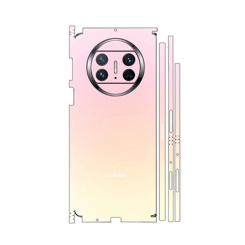 适用于华为matex7/x2/x3/x5/x6手机背膜全包边背贴个性简约纯色镜头侧边彩膜中轴铰链保护贴膜matex3边框贴纸 - 图3