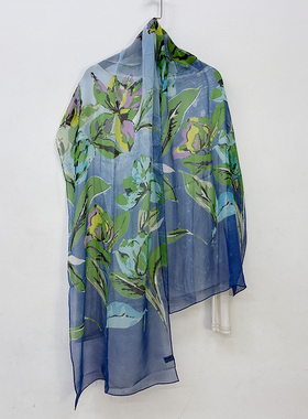 外贸瑕疵真丝围巾桑蚕丝丝巾