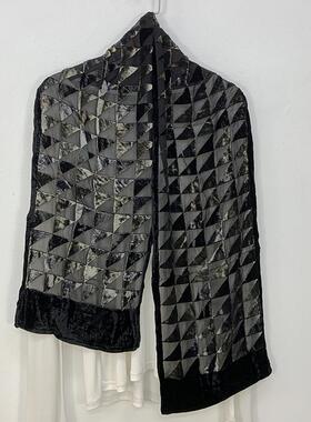 2件包邮外贸真丝丝绒长丝巾