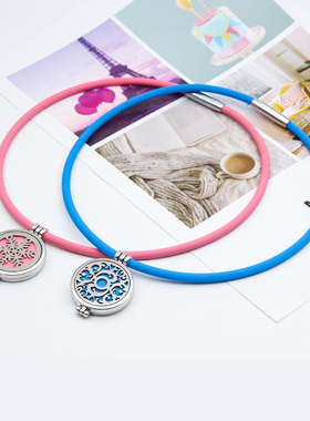 镂空扩香精油吊坠项链包邮