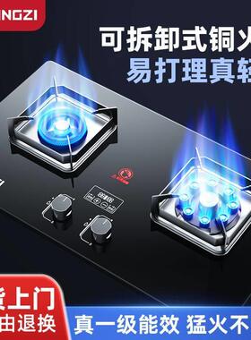 扬子双灶新款正品节能猛火煤燃气灶家用天然液化气台式嵌入式炉灶