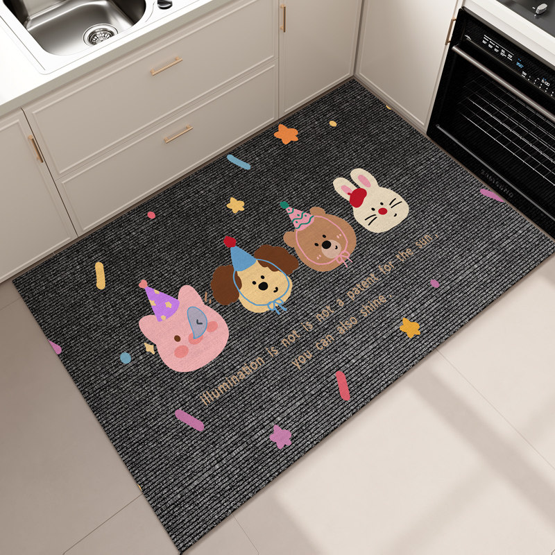 2026新款厨房地垫防滑防油吸水垫子门口耐脏脚垫家用免洗可擦地毯,淘宝优惠券,粉丝福利购,淘宝优惠卷