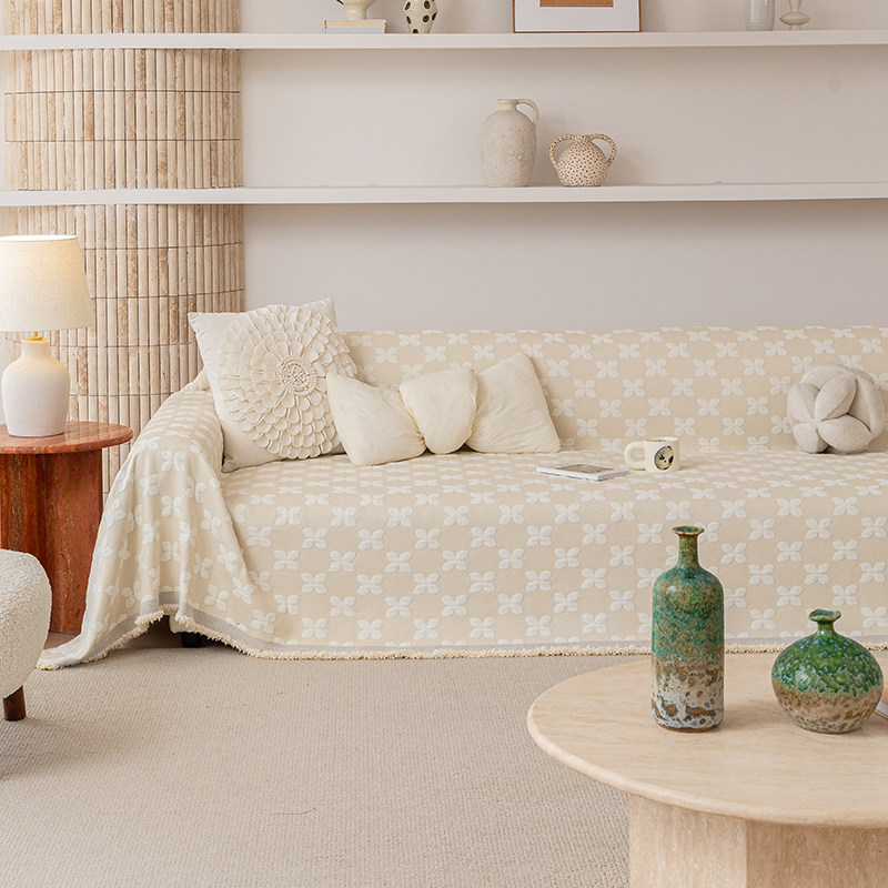 日式棉麻风2026年新款雪尼尔沙发盖布四季通用防滑沙发垫全包套罩,淘宝优惠券,粉丝福利购,淘宝优惠卷