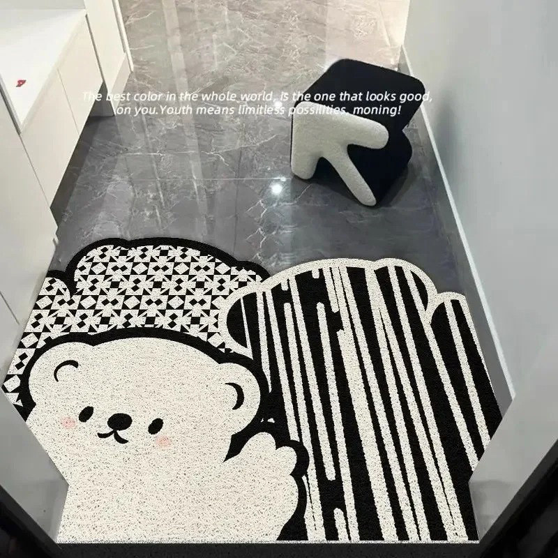 卡通丝圈入户地垫门口防滑垫子玄关地毯进门垫pvc可擦洗耐脏脚垫,淘宝优惠券,粉丝福利购,淘宝优惠卷