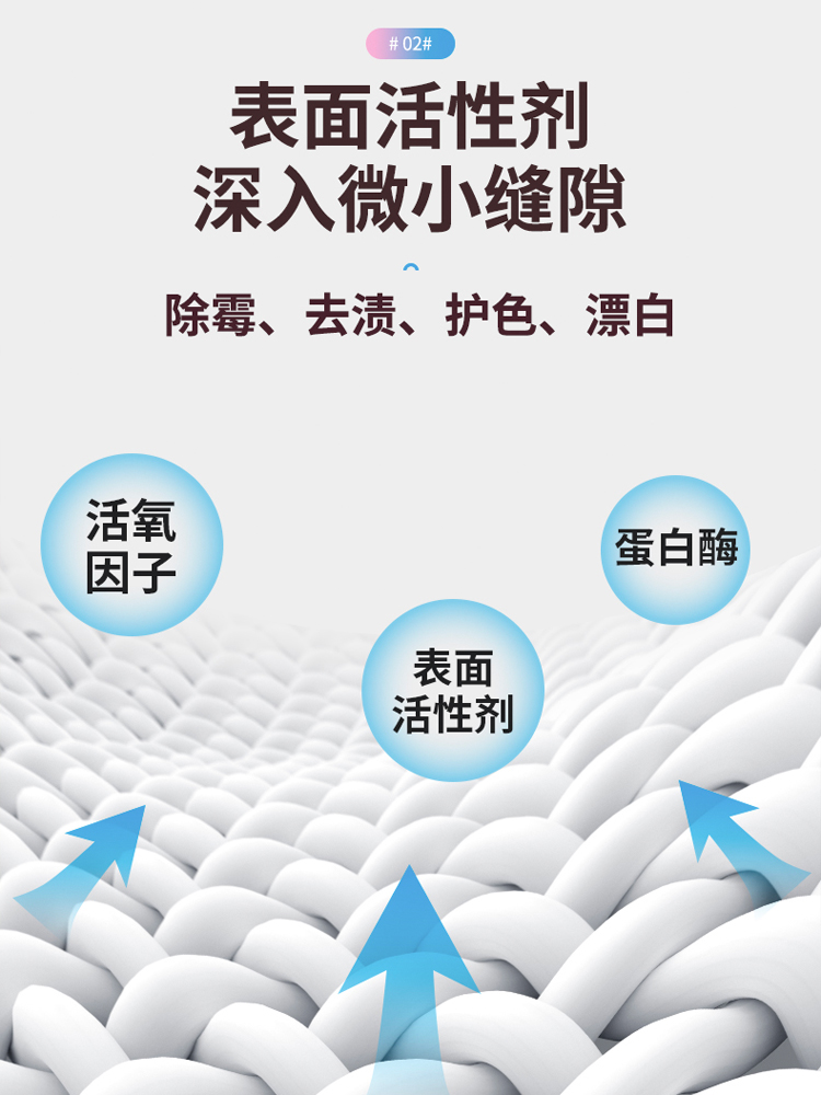 jiffine通用生物酶泡泡粉去黄污渍霉增白活氧清洗衣彩漂爆炸盐家