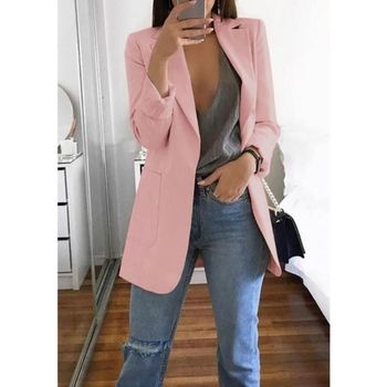 Women Ladies Fashion Casual Blazer Suit Jacket Coat Outwear