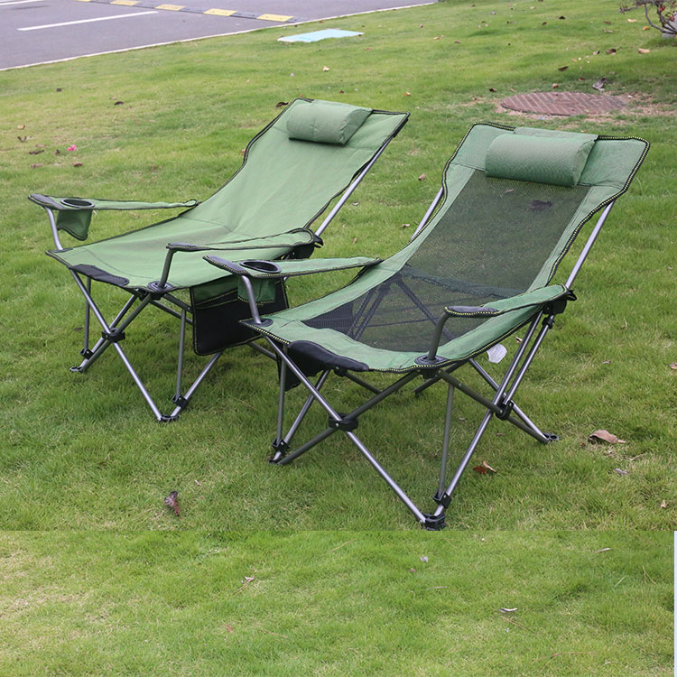 deck chair outdoor foldable beach camping fishing recliner - 图2