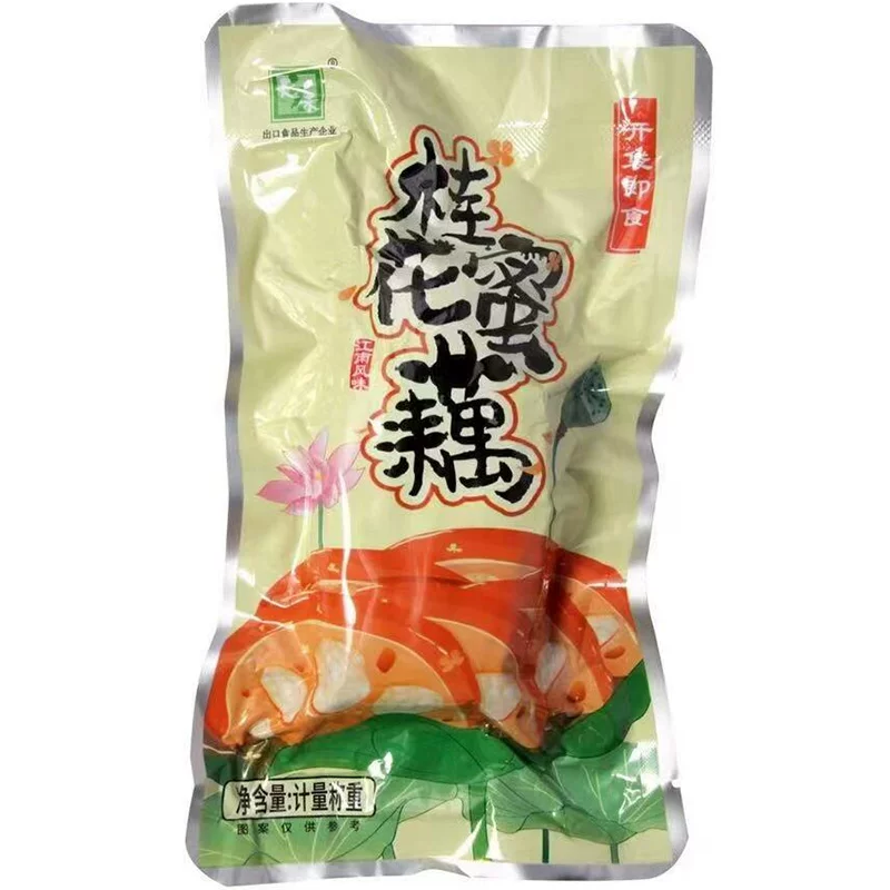 Ароматная клейкая лотосовая корнеплодная lotus root медовый лотос 400 г, отельное/ресторанное полуфабрикатное холодное блюдо, десерт, гурмэ, клейкий рис, лотосовая корнеплодная коммерческая ингредиента