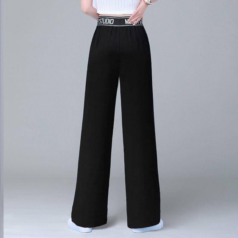 阔腿裤2020年夏季冰丝高腰休闲裤子 茜印休闲裤