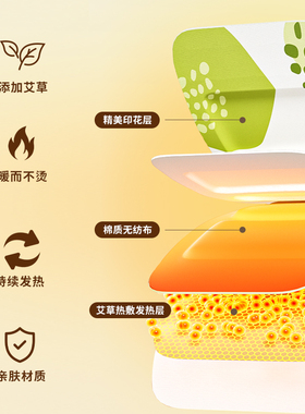 艾草暖腰贴30片蒸汽热敷暖腰暖腹