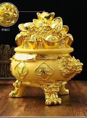 聚宝盆存钱罐树脂招财开业礼品