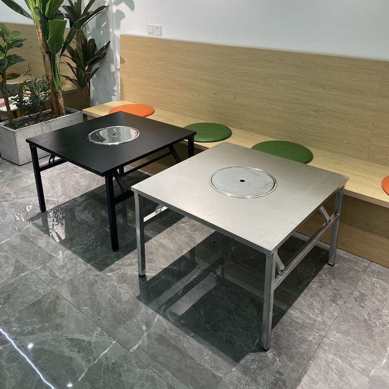 商用专供大号烤炉烤盘33三肥七瘦不锈钢木炭烧烤肉桌子摆摊折叠桌,淘宝优惠券,粉丝福利购,淘宝优惠卷