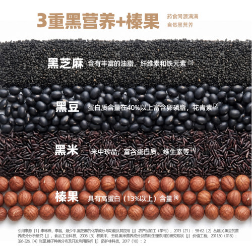 好哩榛果黑芝麻燕麦麸皮280g高蛋白速食冲饮谷物营养麦片代餐早餐 - 图0