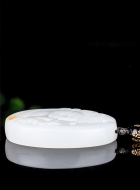 玉石匠新疆和田白玉观音吊坠本命佛玉佩男款观音守护神玉坠挂件