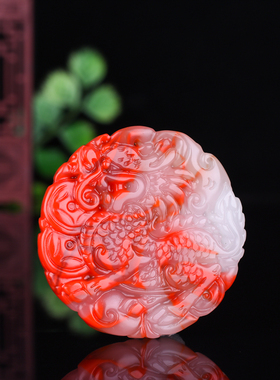 玉石匠新疆和田白玉红玉招财貔貅吊坠男女款鸡血石玉麒麟皮休挂件