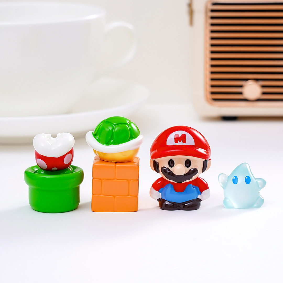 可爱卡通超级玛丽马里欧萌粒 diy装饰品工位治愈系解压桌面小摆件,淘宝优惠券,粉丝福利购,淘宝优惠卷