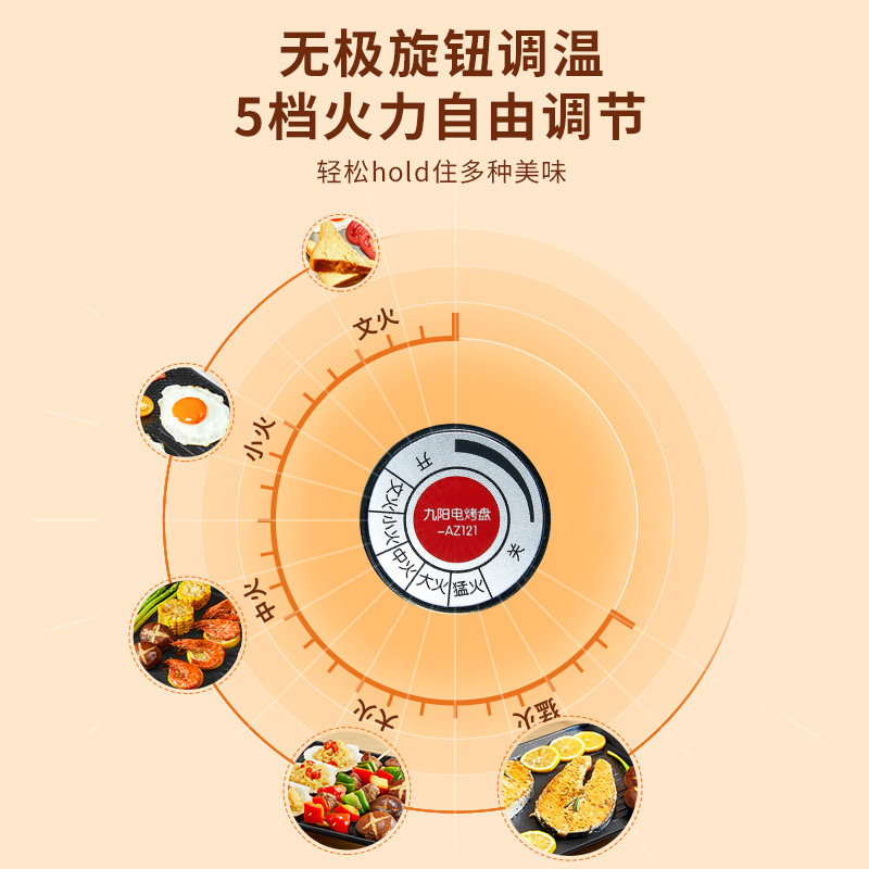 九阳烤肉盘家用无烟室内电烧烤炉 九阳厨房电器烤串机/电烤炉