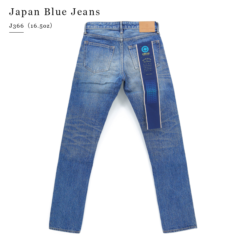 JAPAN BLUE JEANS J301 J304 J366日产水洗拉链款修身赤耳牛仔裤-图1