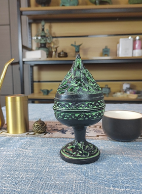 仿古青铜器摆件仿古博山炉香炉博山香炉熏香炉香道用具电影道具复