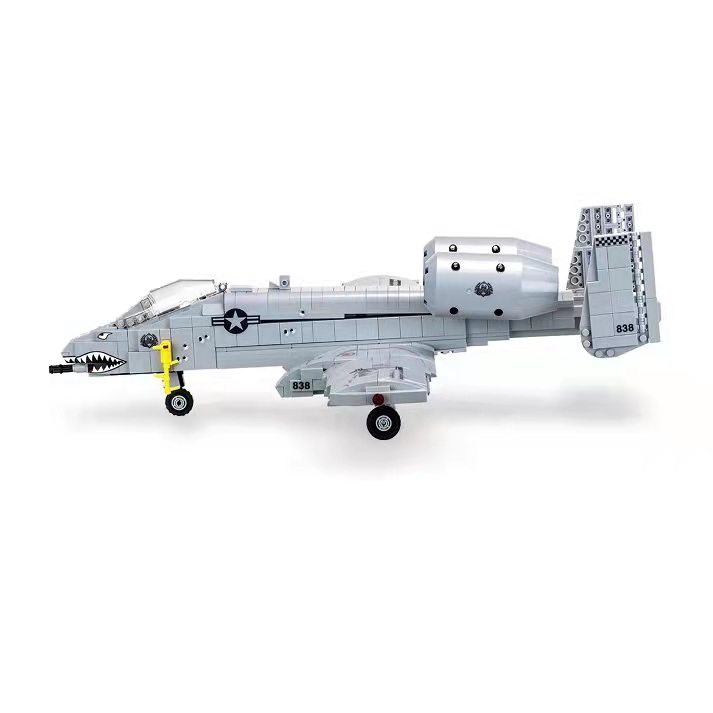 BRICKMANIA A -10空中支援地面攻击机第三方益智拼装积木模型 - 图3