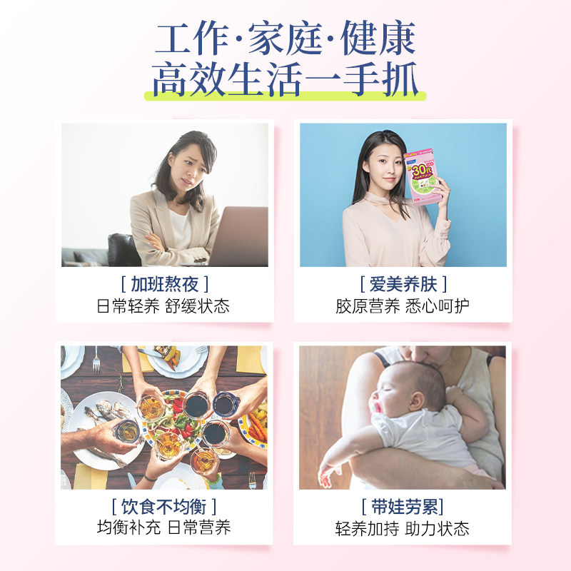 【满额送VC】FANCL女性男士20-60岁每日营养包复合维生素VB铁锌