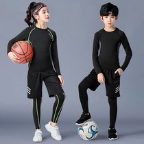 Children Play Bottom Suit Basketball Training Boys Girls Sport Speed Dry Tight Clothing Football Clothing Jersey Autumn Winter