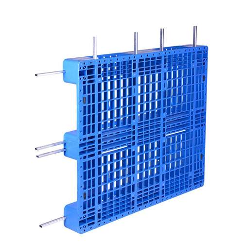 网格川字塑料托盘叉车托盘仓库防潮垫板货架货运托盘加钢管 - 图3