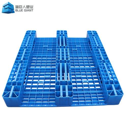 网格川字塑料托盘叉车托盘仓库防潮垫板货架货运托盘加钢管 - 图1