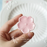 Керамическая розовая девочка Сердце маленький объект Ins в японском стиле Экспорт японской рамки палочки для палочки и вишнево -палочки для палочки