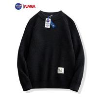 NASA GISS Chauffles Mens clothing Knitted Sweatshirt Male Autumn Winter Loose brief Pure Color Sweater Casual Comfort Cover