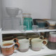 Storage rack double-layer water cup kitchen cabinet shelves multi-layer