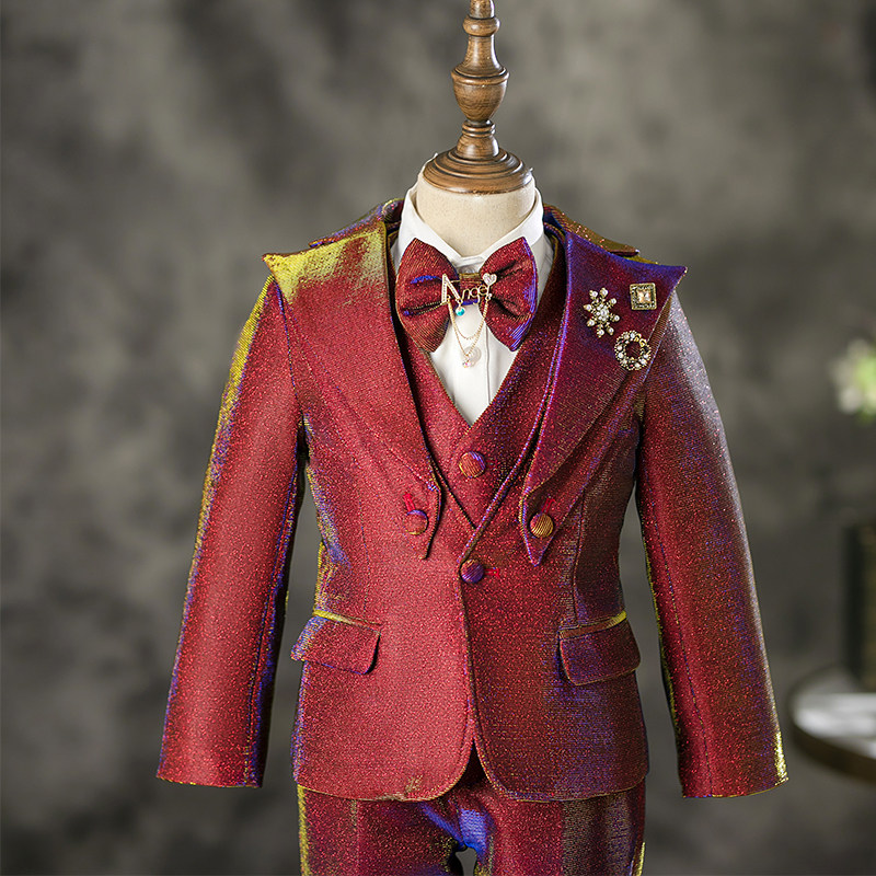 儿童西装套装高端重工模特走秀潮服男童礼服主持小西服钢琴演出服,淘宝优惠券,粉丝福利购,淘宝优惠卷