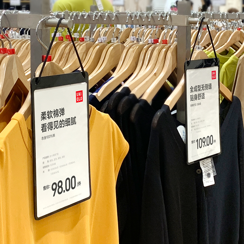 高端吊牌大标签服装挂牌系绳标签衣服货架标志logo通用标牌展示多面吊卡商标价签打折产品信息营业中双面挂牌 - 图3