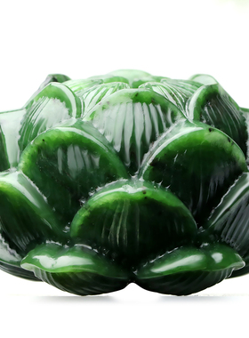 整块玉料一体雕刻成型带礼盒