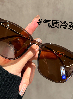 经典时尚黑色方框偏光太阳镜