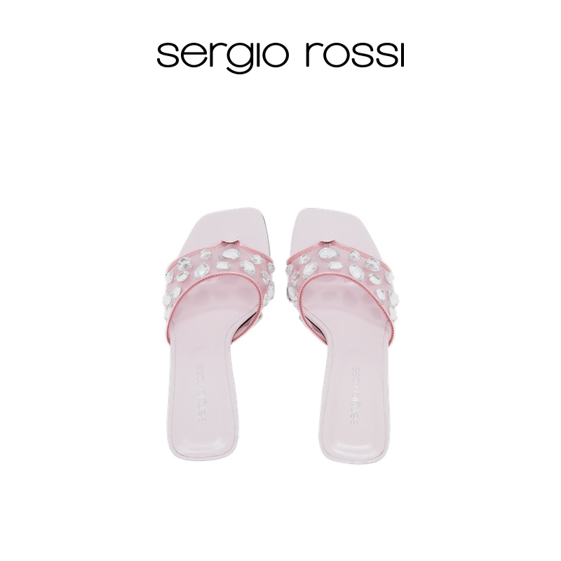 Sergio Rossi/SR女鞋Grazie Sergio系列方头高跟凉鞋 - 图0