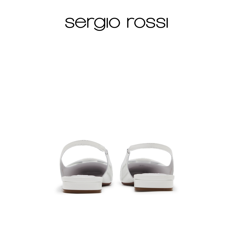 Sergio Rossi/SR女鞋sr Twenty系列扣饰平底鞋-图1