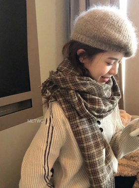 贝雷帽出游休闲气质女秋冬