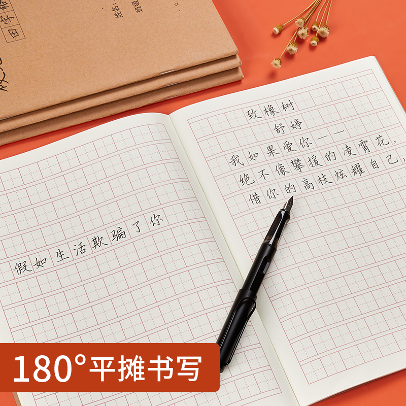 硬笔练字本书法练字本米字格田字格练习书法用纸作品纸小学生书写纸钢笔字成人楷书专用初学者写字本-图3