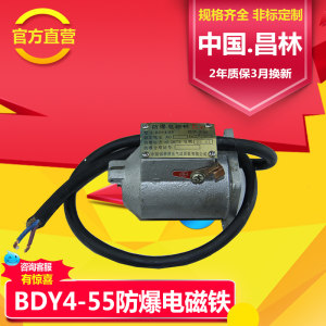 防爆电磁铁隔爆液压电磁阀BDY4-55 220V/24V/380中国昌林厂家直销