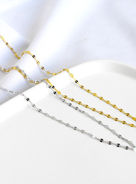 小众设计感波波光粼粼项链s925纯银简约气质女款chocker锁骨颈链