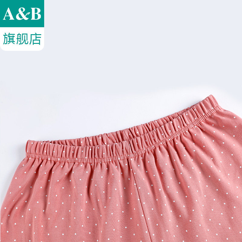 ab内衣女士纯棉翻领开襟可外穿睡衣 ab内衣睡衣/家居服套装
