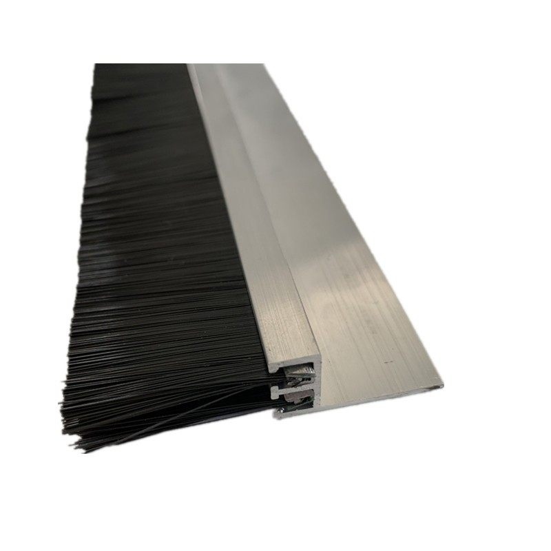 加厚双卡槽铝合金条刷H型双层尼龙防尘毛刷条工业双排密封毛刷,淘宝优惠券,粉丝福利购,淘宝优惠卷