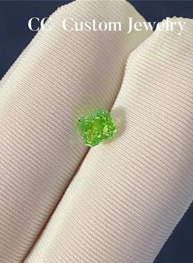 custom人工科技雷迪恩切割血钻绿钻金黄钻浅黄钻白钻裸石