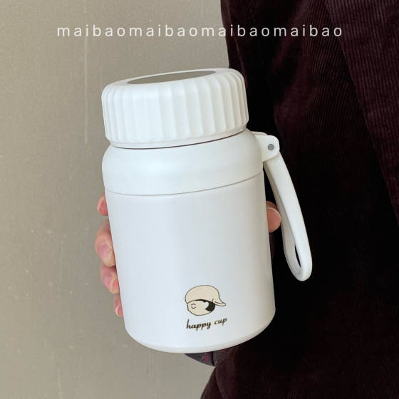 316 stainless steel Internet celebrity hot model cute simple portable tea and water separation large capacity thermal kettle