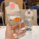 Student glass straw drinking cup has good appearance and high temperature resistance